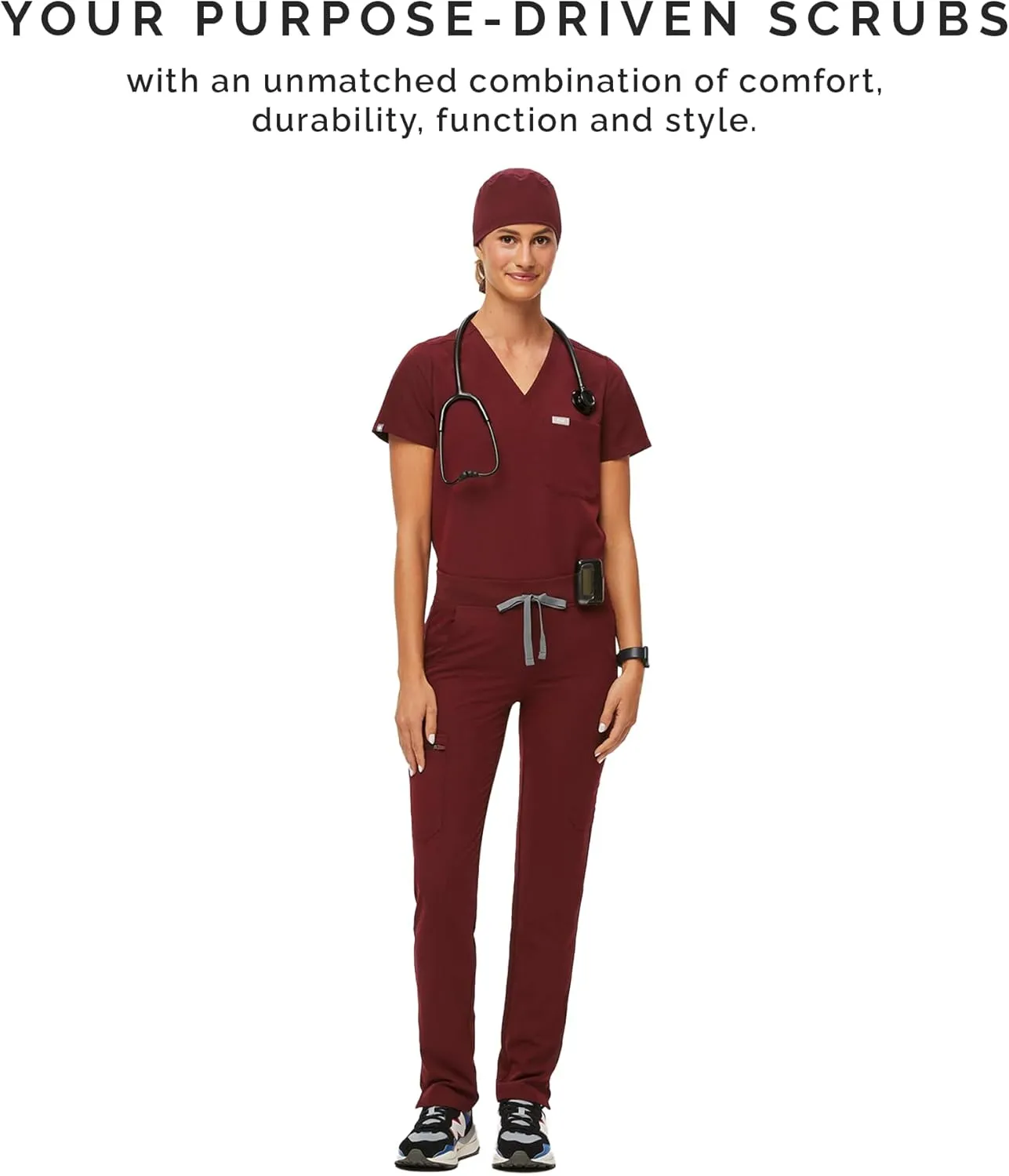 FIGS Modern Classic Unisex Scrub Cap ?? Supersoft Lining, Lightweight, Breathable, No-Slip