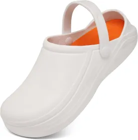 Haifago Non Slip Chef Shoes for Men Women, Kitchen Food Service Slip Resistant Work Shoe Waterproof Nursing Clogs