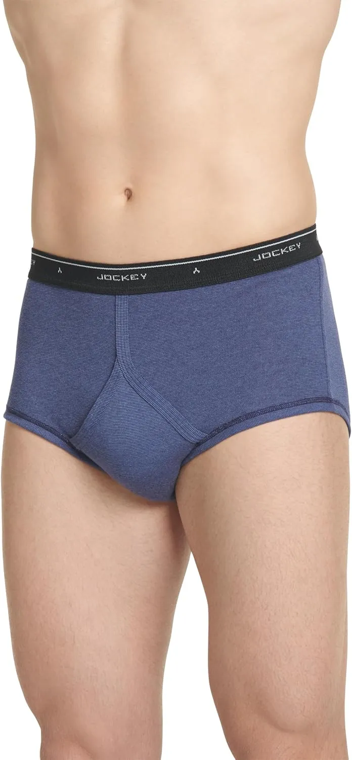 Jockey Mens Underwear Briefs - Classic Full Rise Design, Pack of 3 - Authentic Mens Underwear for Comfort and Quality