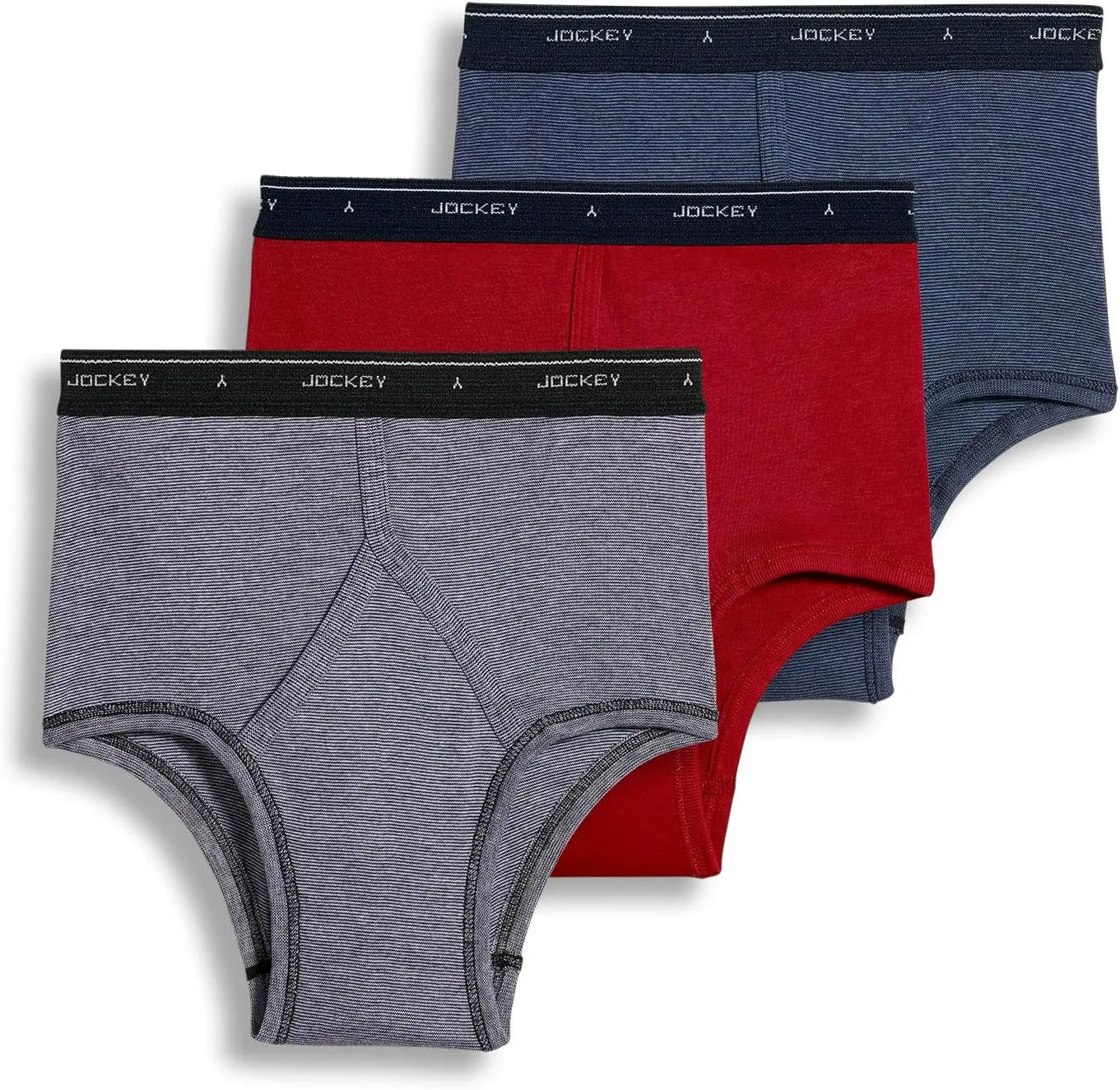 Jockey Mens Underwear Briefs - Classic Full Rise Design, Pack of 3 - Authentic Mens Underwear for Comfort and Quality