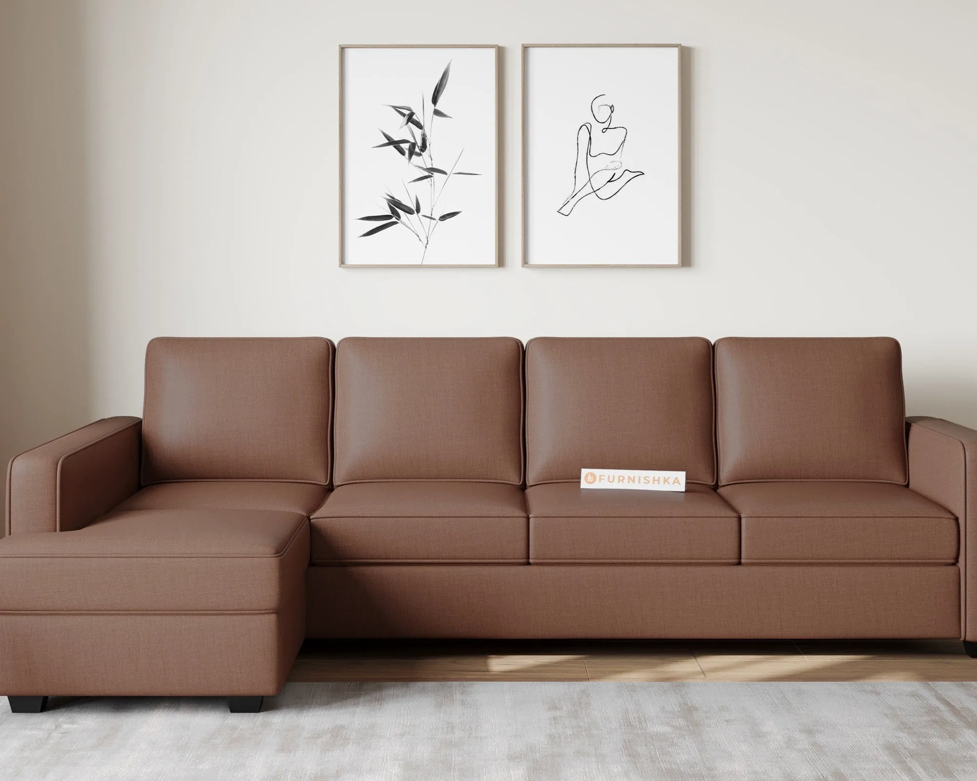 Melaka 3 Seater Sectional Sofa - LHS - In House - Soft