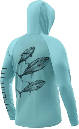 Palmyth Fishing Hoodie for Men UPF 50  Sun Protection Long Sleeve UV Shirts Breathable Quick-Dry