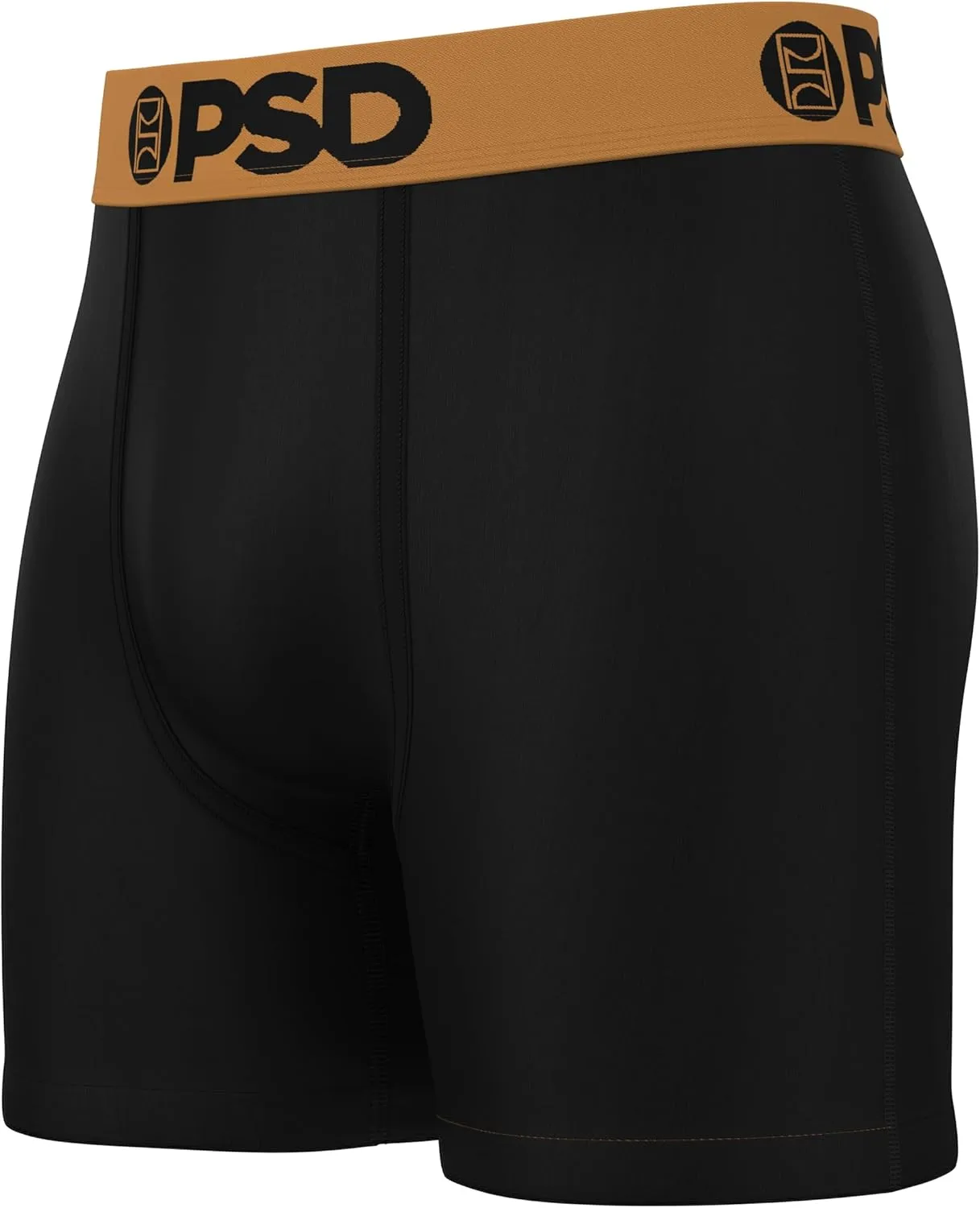 PSD Men's Mid Length Boxer Briefs - 5 Inch Inseam Breathable and Supportive Men's Underwear with Moisture-Wicking Fabric