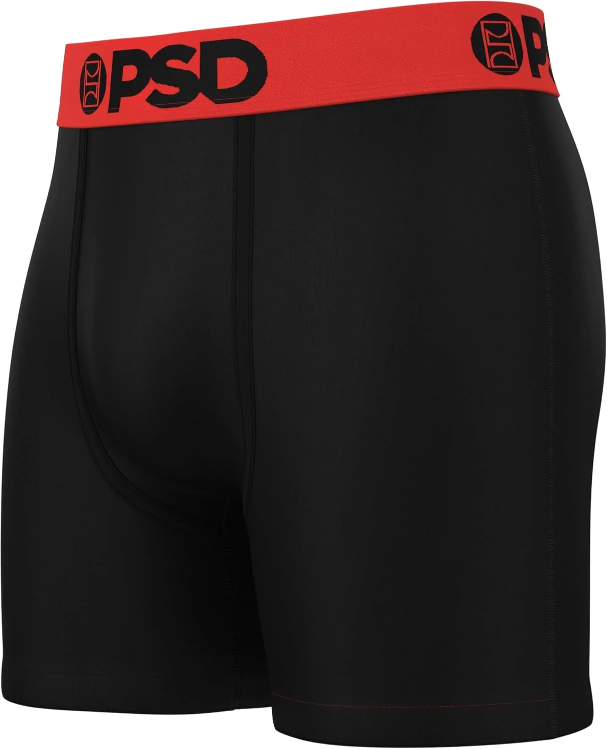 PSD Men's Mid Length Boxer Briefs - 5 Inch Inseam Breathable and Supportive Men's Underwear with Moisture-Wicking Fabric