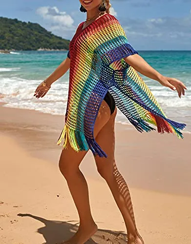 Tina Rainbow Swimsuit Cover ups for Women