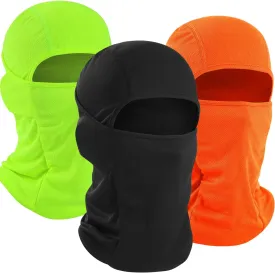 WTACTFUL 3 Pieces Balaclava Face Mask of Men - Ski Mask, Breathable Elastic Fit & Perfect for Outdoor Activities!